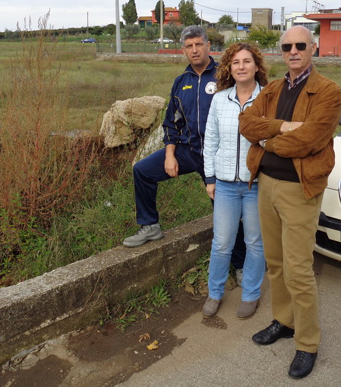 da sin. Ferruccio Tricarico, Cinzia Orsini, Lanfranco Cozzi
