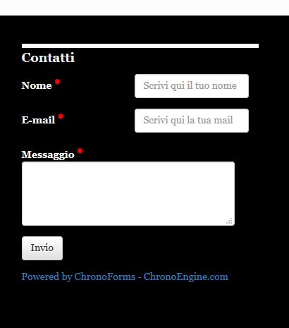 Semplice form contatti