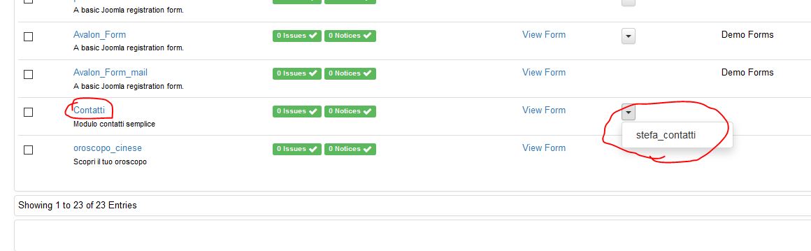 Connessione Form a tabella database